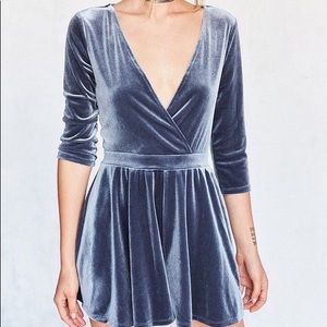 Silence + Noise Velvet Cheeky Romper